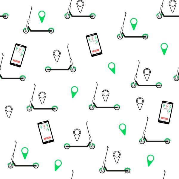 Behang Scooters En Smartphones - Afbeelding 2