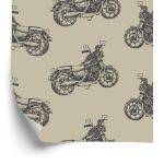 Behang Vintage Motorfietsen