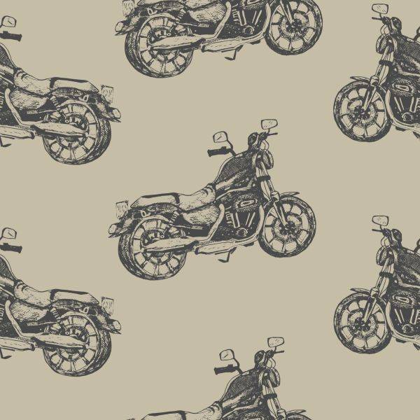 Behang Vintage Motorfietsen - Afbeelding 2