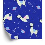 Behang Voor Kinderen - Lama's Tussen Planeten En Sterren