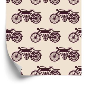 Behang Schetsen Van Vintage Motorfietsen