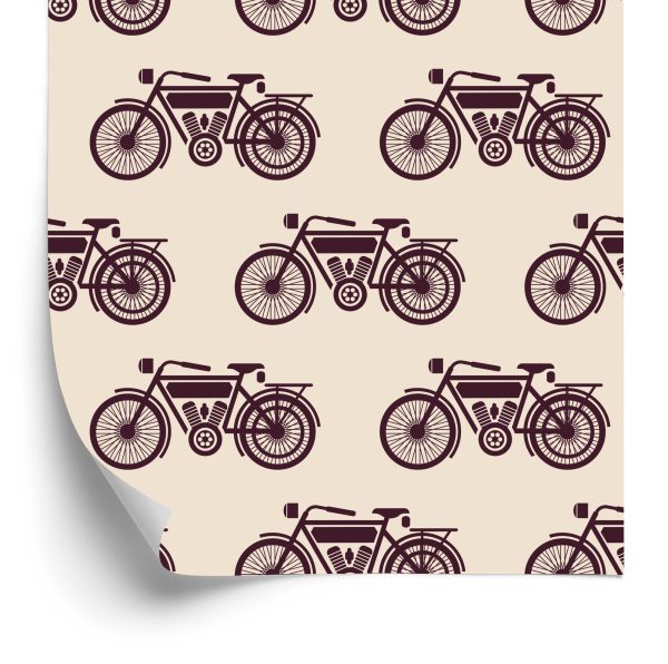 Behang Schetsen Van Vintage Motorfietsen