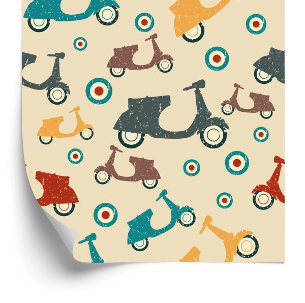 Behang Vintage Scooters