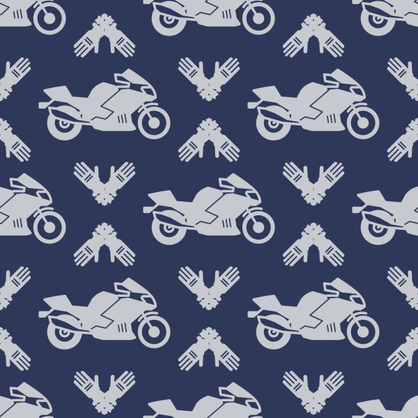 Behang Motorfietsen Met Moderne Ornamenten - Afbeelding 2