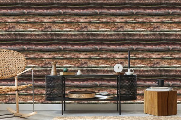 Behang Realistische Horizontale Houten Planken - Afbeelding 5
