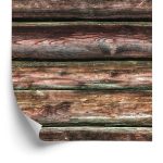 Behang Realistische Horizontale Houten Planken