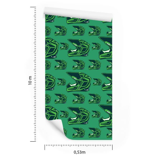 Behang Cross-Stijl Helmen - Afbeelding 8