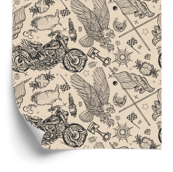 Behang Amerikaanse Motorfietsen