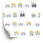 Behang Sprookjesachtige Stoomlocomotieven Met Wagons