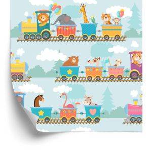 Behang Babydieren In De Trein