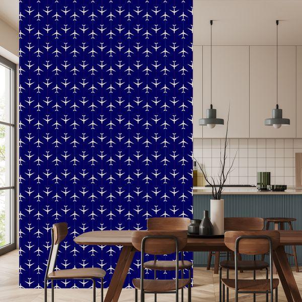 Behang Vliegtuigen In Lijnen - Afbeelding 4