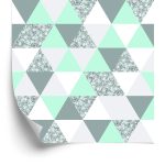Behang Geometrisch-Kleurrijke Driehoeken
