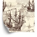 Behang Historische Zeilschepen