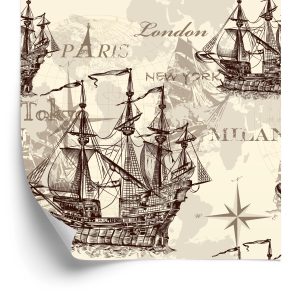 Behang Historische Zeilschepen