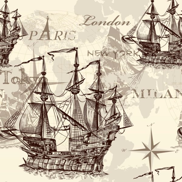 Behang Historische Zeilschepen - Afbeelding 2