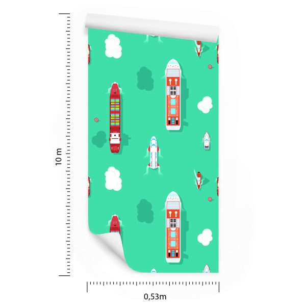 Behang Schepen Antenne - Afbeelding 8