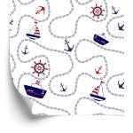 Behang Schepen, Ankers En Zeilboten