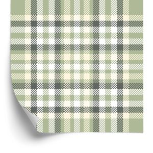 Behang Schotse Tartan Retro-Stijl