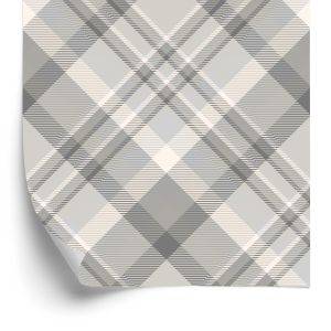 Behang Modern Rooster In Grijs - Beige