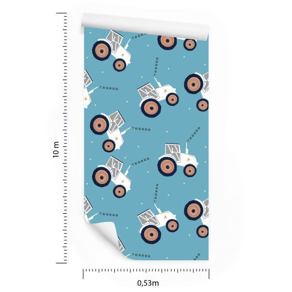 Behang Tractoren Met Sterren - Afbeelding 8