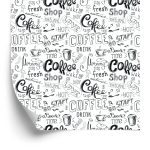 Behang Ik Hou Van Koffie