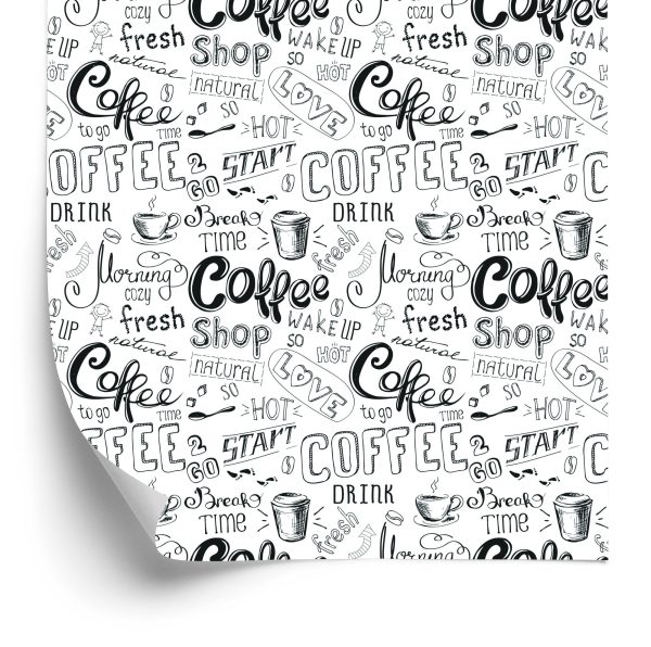 Behang Ik Hou Van Koffie