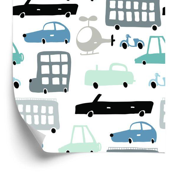 Behang Voor Kinderen, Auto's, Auto's, Sprookjes, Decoratie