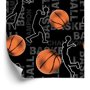 Behang Basketbalspelers Rimpelen