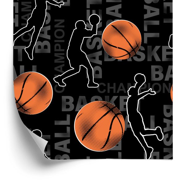 Behang Basketbalspelers Rimpelen