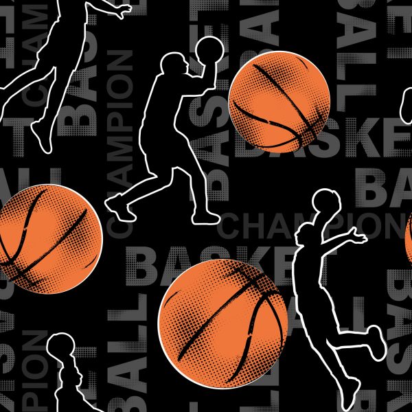 Behang Basketbalspelers Rimpelen - Afbeelding 2