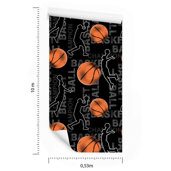 Behang Basketbalspelers Rimpelen - Afbeelding 8