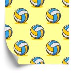 Behang Vintage Volleybalballen