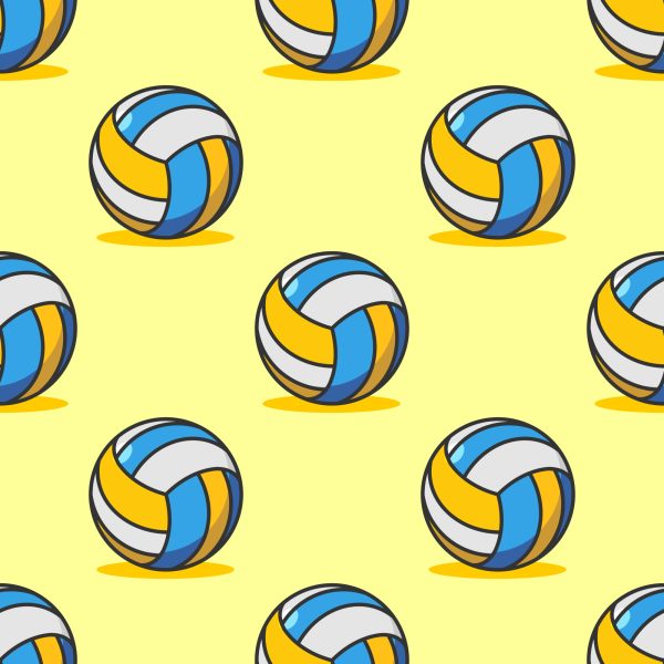 Behang Vintage Volleybalballen - Afbeelding 2