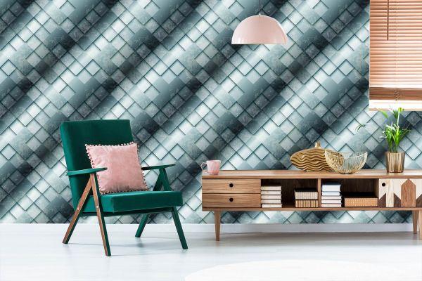 Behang Modern Abstract Betonpatroon - Afbeelding 6