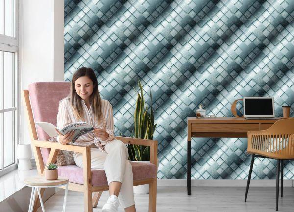 Behang Modern Abstract Betonpatroon - Afbeelding 7