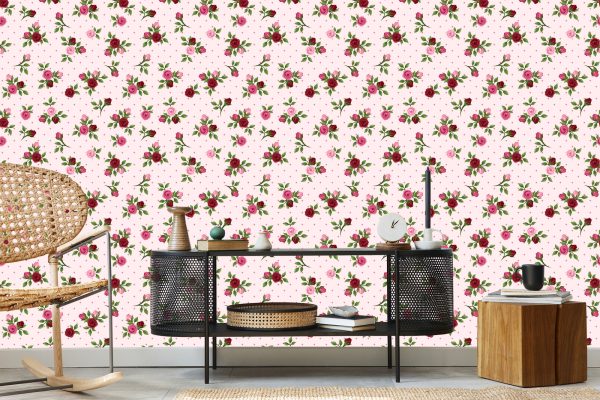 Behang Vintage Rozen - Afbeelding 5
