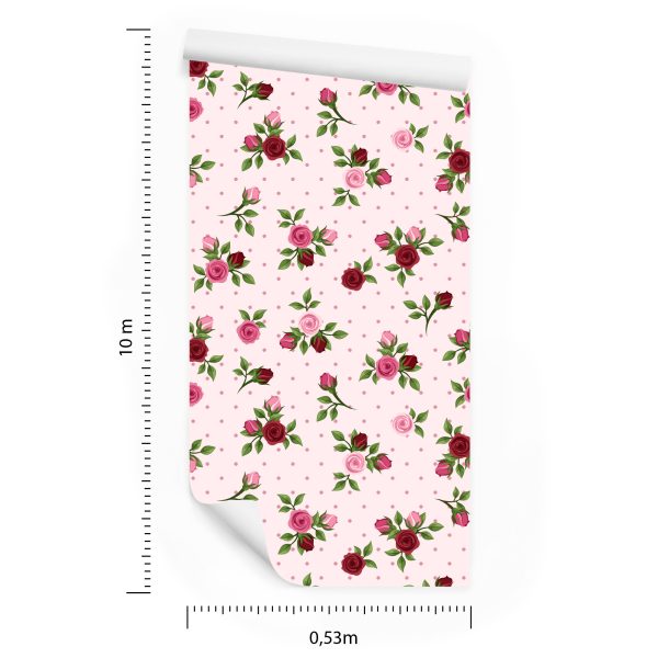 Behang Vintage Rozen - Afbeelding 8