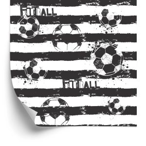 Behang Voetbal In Grunge-Stijl