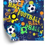 Behang Voetbal In Stedelijke Stijl