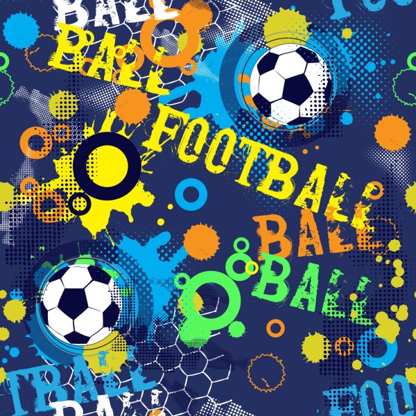 Behang Voetbal In Stedelijke Stijl - Afbeelding 2