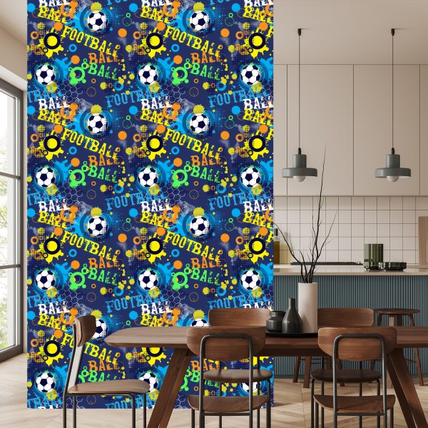 Behang Voetbal In Stedelijke Stijl - Afbeelding 4