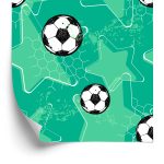 Behang Voetballen Op Sterrenachtergrond