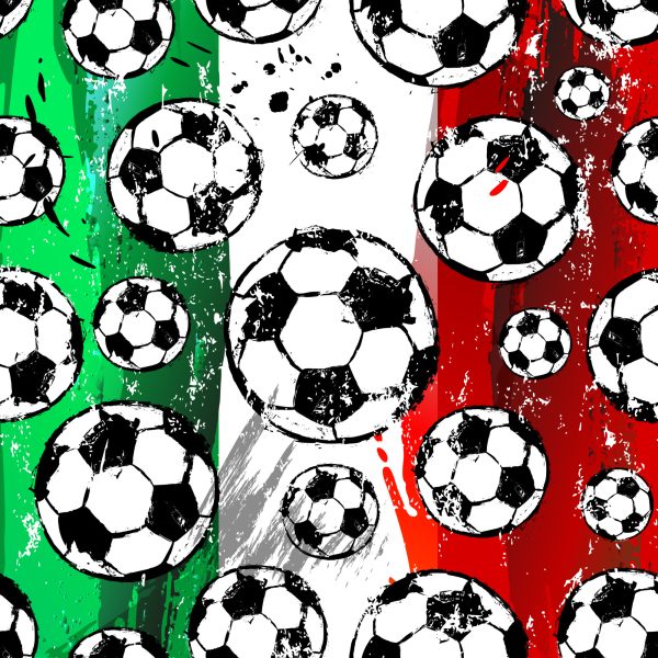 Behang Ballen Tegen De Achtergrond Van Italiaanse Kleuren - Afbeelding 2