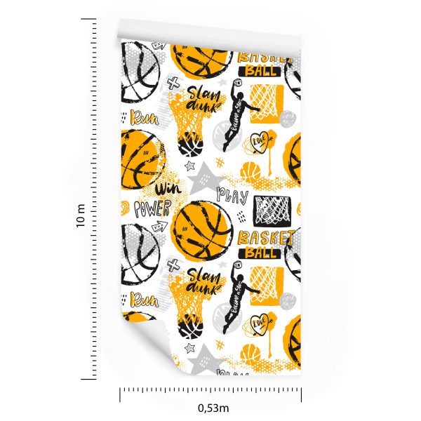 Behang Komische Basketbal - Afbeelding 8
