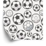 Behang Getekende Voetballen