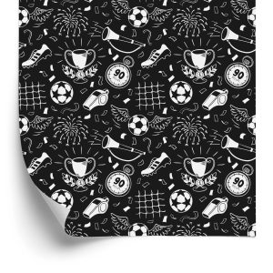 Behang Schets Van Voetbal