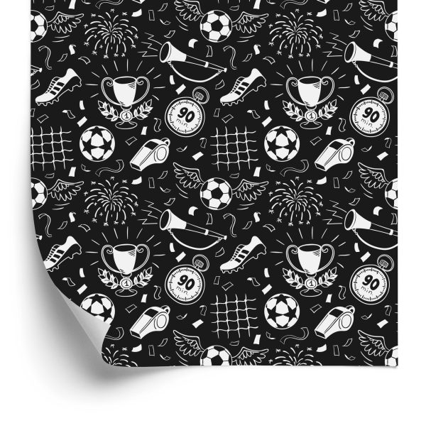 Behang Schets Van Voetbal