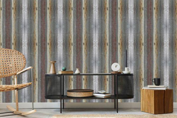 Behang Abstracte Houten Planken - Afbeelding 5
