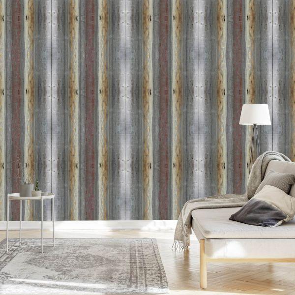 Behang Abstracte Houten Planken - Afbeelding 3
