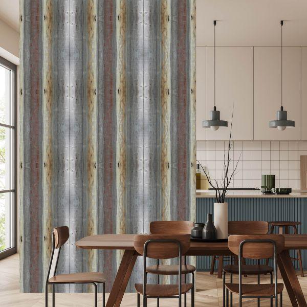 Behang Abstracte Houten Planken - Afbeelding 4